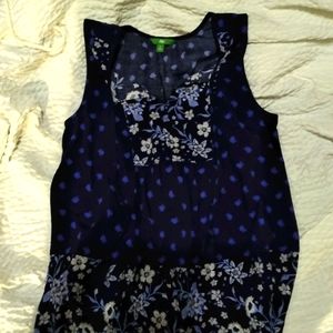 New dip brand blue flowered shirt